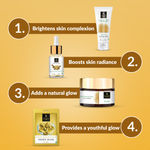 Buy Good Vibes Glow Gold Combo (Peel off mask, Scrub, Facial oil, Scrub) Combo of 4 - Purplle