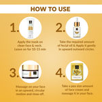 Buy Good Vibes Glow Gold Combo (Peel off mask, Scrub, Facial oil, Scrub) Combo of 4 - Purplle