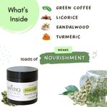 Buy Mystiq Living Green Coffee Blemish Clear Face Pack (100 GM) Tan Removal, Face Mask, Anti Pigmentation, Dark Spot Removal, De Tan and Glowing Skin|D Tan Pack Ayurvedic Formulation, For Women & Men 100 gm - Purplle