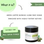 Buy Mystiq Living Green Coffee Blemish Clear Face Scrub (100 GM) Coffee Scrub, Tan Removal Body Scrub, De Tan Pack, Dark Spot Removal, Anti Pigmentation, Skin Brightening & Glowing Skin | Ayurvedic Formulation , For Women & Men 100 gm - Purplle