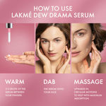 Buy Lakme Dew Drama Serum | 6% Vit B3, E, F & Pro-Ceramides for Skin Barrier & Dewy Radiance | 30 ml - Purplle