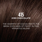 Buy L'Oreal Paris Casting Creme Gloss Hair Color With Glycolic Gloss Complex | Shade 415 - Iced Chocolate | 60ml + 40ml + 60g - Purplle
