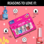 Buy Blue Heaven Color Shine Nail Polish pack of 5, Glossy Gel Finish Nail Paint with Stunning Colors for every Occasion - 9to5 Hustle, 25 ml - Purplle