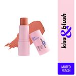 Buy Blue Heaven Kiss & Blush Lip And Cheek Tint, Muted Peach - Purplle