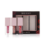 Buy Swiss Beauty Tri-Matte Lipstick | Pack of 3 | 12 Hour Stay |Waterproof & Transfer-proof |With Vitamin E & Apricot Oil 4.5 ml - Purplle