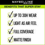 Buy Maybelline New York Super Stay Full Coverage Active Wear Liquid Foundation, Matte Finish with 30 HR Wear, Transfer Proof 220, Natural Beige, 30ml - Purplle