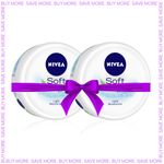Buy NIVEA SOFT Light cream with Vitamin E & Jojoba oil for Non-sticky- Fresh, Soft & Hydrated skin - Pack of 2 (100ml*2) - Purplle