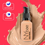 Buy NY Bae Dewy Drops Foundation - Espresso 07 (30 ml) | Dusky Skin | Cool Undertone | Full Coverage | Long Lasting | Non-Transfer - Purplle