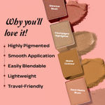 Buy FACES CANADA Second Skin 4 in 1 Face Palette, 14.5g | Blush + Contour + Highlighter | Lightweight & Highly Pigmented | Luxurious Velvet Finish | Silky Smooth Texture | Easy To Blend - Purplle