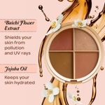 Buy FACES CANADA Second Skin 4 in 1 Face Palette, 14.5g | Blush + Contour + Highlighter | Lightweight & Highly Pigmented | Luxurious Velvet Finish | Silky Smooth Texture | Easy To Blend - Purplle