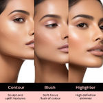 Buy FACES CANADA Second Skin 4 in 1 Face Palette, 14.5g | Blush + Contour + Highlighter | Lightweight & Highly Pigmented | Luxurious Velvet Finish | Silky Smooth Texture | Easy To Blend - Purplle