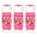 Buy Vaadi Herbals Moisturising Lotion With Pink Rose Extract Value Pack Of 3 (110 ml x 3) - Purplle