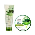 Buy The Face Shop Jeju aloe gel & Aloe Cleanser - Purplle