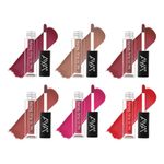 Buy AYA Yes It's Truly Matte Liquid Lipstick,Set of 6, 07 to 12, 2.5 ml*6 | Long Lasting | Waterproof | Kiss Proof | Enriched with Jojoba Oil, Shea Butter, Almond Oil, Vitamin E, SPF - Purplle