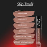 Buy AYA Yes It's Truly Matte Liquid Lipstick,Set of 6, 07 to 12, 2.5 ml*6 | Long Lasting | Waterproof | Kiss Proof | Enriched with Jojoba Oil, Shea Butter, Almond Oil, Vitamin E, SPF - Purplle