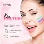Buy MARS 5 Colour Contour and Concealer Kit with Brush | Creamy Matte Finish & Up to 24-Hours Waterproof Formula | Easy to Blend (16 gm) (Shade-1) - Purplle