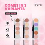 Buy MARS 5 Colour Contour and Concealer Kit with Brush | Creamy Matte Finish & Up to 24-Hours Waterproof Formula | Easy to Blend (16 gm) (Shade-1) - Purplle