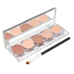 Buy MARS 5 Colour Contour and Concealer Kit with Brush | Creamy Matte Finish & Up to 24-Hours Waterproof Formula | Easy to Blend (16 gm) (Shade-1) - Purplle