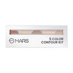 Buy MARS 5 Colour Contour and Concealer Kit with Brush | Creamy Matte Finish & Up to 24-Hours Waterproof Formula | Easy to Blend (16 gm) (Shade-1) - Purplle
