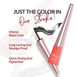 Buy Olivia Intense Liquid Eye Liner - Black, Long Lasting Liner for a Glossy Finish, Smudge Proof, Waterproof (3 ml) - Purplle