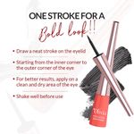 Buy Olivia Intense Liquid Eye Liner - Black, Long Lasting Liner for a Glossy Finish, Smudge Proof, Waterproof (3 ml) - Purplle