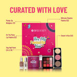 Buy Swiss Beauty BFF Forever Gift Set for Rakhi | Ultimate Eyeshadow |Slay Nail Paint | Plump-Up Wetgloss | On The Move Lip Palette | Cheek-A-Boo 0.4 gm - Purplle