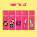 Buy Swiss Beauty BFF Forever Gift Set for Rakhi | Ultimate Eyeshadow |Slay Nail Paint | Plump-Up Wetgloss | On The Move Lip Palette | Cheek-A-Boo 0.4 gm - Purplle