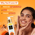 Buy Good Vibes Papaya Brightening Even Skin Tone Face Wash with Power of Serum (200ml) - Purplle