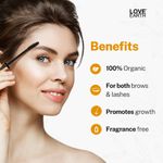Buy Love Earth Organic Eyelash Growth Serum Enriched With Pure Organic & Natural Essential Oils For Eyelashes & Eyebrows - 5 ml - Purplle