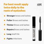 Buy Love Earth Organic Eyelash Growth Serum Enriched With Pure Organic & Natural Essential Oils For Eyelashes & Eyebrows - 5 ml - Purplle