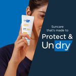 Buy Undry Hydrating Sunscreen for Dry Skin (50gm) Lightweight, Photostable Sunscreen SPF 50 Broad Spectrum Sun Screen Protector SPF 50 Sunscreen for Women & Sunscreen for Men; Sun Cream with HA & Ceramide - Purplle