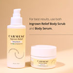 Buy Carmesi Ingrown Relief Body Scrub | Releases Trapped Ingrown Hair | Aids in Gentle Exfoliation | No Strawberry Skin | With Natural Passion Fruit Extract, Lactic Acid, & Glycolic Acid | 100 gm - Purplle