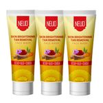 Buy NEUD Skin Brightening Tan Removal Face Wash for Men and Women - 3 Packs (70ml Each) - Purplle