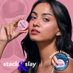 Buy Blue Heaven Stack & Slay Multi Task Trio Countor, Blush & Highlighter For Face Makeup Fights Skin Aging, Nourishing & Moisturizing , Royal Deep 5.4g - Purplle