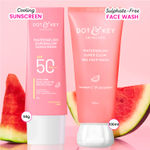 Buy Dot & Key Watermelon Sun Protect Duo - 150 gm | Sunscreen Face Cleanser - Purplle