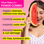 Buy Dot & Key Watermelon Sun Protect Duo - 150 gm | Sunscreen Face Cleanser - Purplle