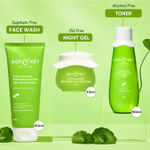 Buy Dot & Key CICA CTM - Cleansing Toning & Moisturizing Power kit - 280 gms | Face wash, Toner, Night Gel - Purplle