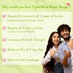 Buy WishCare Triple Bond Repair Shampoo - 5% AminoPeptide Complex & PCA - Repairs Damaged Dry & Frizzy Hair 250 ml - Purplle