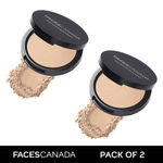 Buy FACES CANADA Weightless Stay Matte Finish Compact Powder - Ivory, 9g (Pack of 2) | Oil Control | Evens Out Complexion | Blends Effortlessly | Pressed Powder For All Skin Types - Purplle