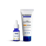 Buy DERMDOC Combo Kit for Spotless Complexion | benzoyl peroxide face wash | tranexamic acid serum | face wash for oily skin, acne | serum for acne scars, hyperpigmentation | dullness, pimples | for all skin types - Purplle