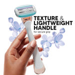 Buy LetsShave Evior 6 Body Razor Trial Kit for Sensitive Skin - Twin Three Blade Design Razor + Women Whipped shave cream Combo of 3 - Purplle