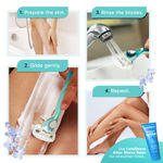 Buy LetsShave Evior 6 Body Razor Blade Refills - Twin Three Blade Design Blade (Pack of 4) - Purplle