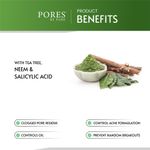 Buy PORES Be Pure Anti Acne Gel Face Wash With Salicylic Acid, Tea Tree & Neam | Skin Purifying | Oil Control Face Wash For Oily to Acne Prone Skin - 100 mL - Purplle