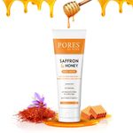 Buy PORES Be Pure Saffron Glow Bright Face Wash With Honey | Skin Hydrating Face Wash For Dry To Normal Skin | No Paraben & Sulphate - 100 G - Purplle