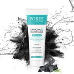 Buy PORES Be Pure Charcoal Gel Face Scrub With Seaweed & Algae for Deep Pore Cleansing, Blackhead Remover & Skin Detox - 100 mL - Purplle