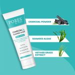 Buy PORES Be Pure Charcoal Gel Face Scrub With Seaweed & Algae for Deep Pore Cleansing, Blackhead Remover & Skin Detox - 100 mL - Purplle