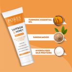 Buy PORES Be Pure Saffron & Honey Face Scrub With Milk Proteins for Lustrous Glow, Hydrated & Nourished Skin Blackhead, Whitehead & Dead Skin Exfoliator For Women & Men - 100 gm - Purplle