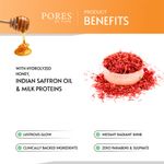 Buy PORES Be Pure Saffron & Honey Face Scrub With Milk Proteins for Lustrous Glow, Hydrated & Nourished Skin Blackhead, Whitehead & Dead Skin Exfoliator For Women & Men - 100 gm - Purplle