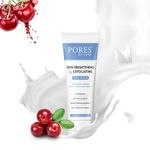 Buy PORES Be Pure Glutathione Face Scrub for Skin Brightening with Alpha Arbutin Lactic Acid | Revitalizing Skin Tone Correction | Exfoliating Face Scrub - 100 G - Purplle