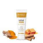 Buy PORES Be Pure Ubtan Detan Face Scrub | Tan Removal Scrub with Honey Turmeric & Sandalwood | Offers Natural Glow | Face Scrub For Women & Men - 100G - Purplle